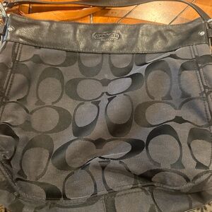 Vintage C’s coach black crossbody tote.